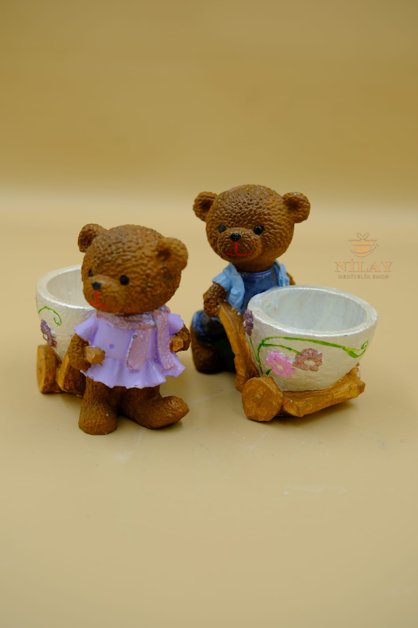 Sepetli Ayıcık Vazo|Sunumluk