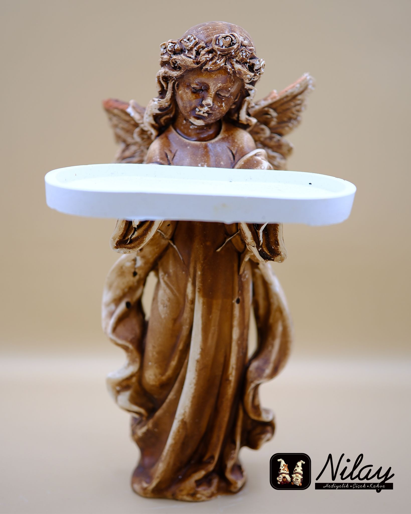 Tepsi Tutan Melek Kız